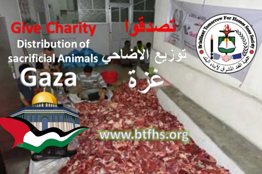 تبرعوا بصدقاتكم من الاضاحي للاسر الفقيرة النازحة بمواصي جنوب قطاع غزة